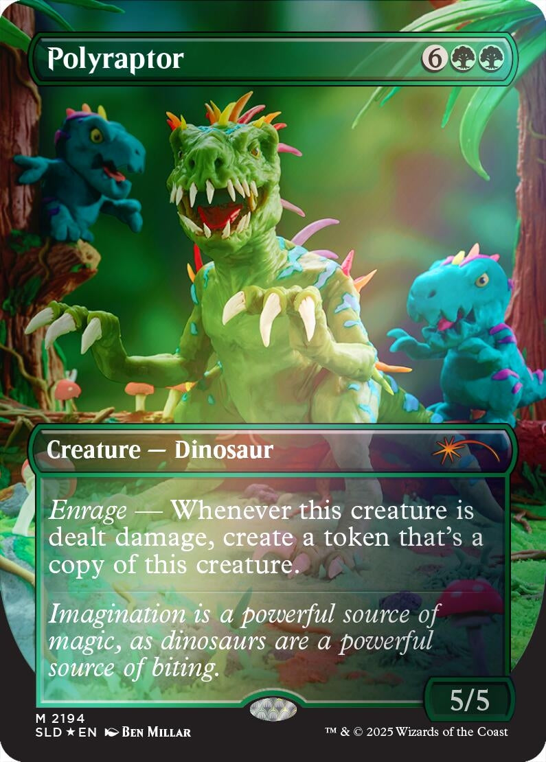 Image for Polyraptor (Rainbow Foil) (2194) [Secret Lair Drop Series] - Magic: The Gathering