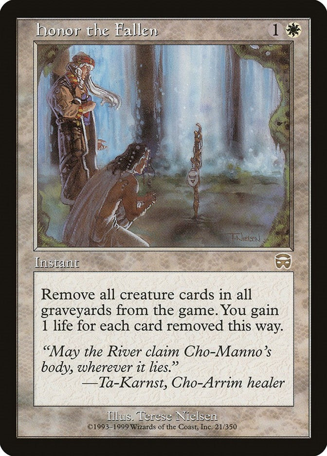 Image for Honor the Fallen (21) [Mercadian Masques] - Magic: The Gathering