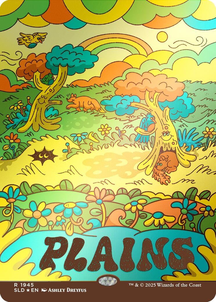 Image for Plains (1945) (Rainbow Foil) (1945) [Secret Lair Drop Series] - Magic: The Gathering