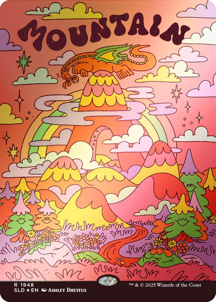 Image for Mountain (1948) (Rainbow Foil) (1948) [Secret Lair Drop Series] - Magic: The Gathering