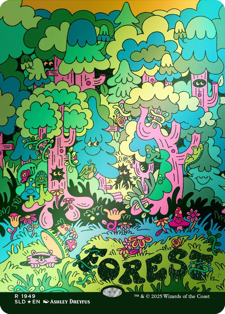 Image for Forest (1949) (Rainbow Foil) (1949) [Secret Lair Drop Series] - Magic: The Gathering