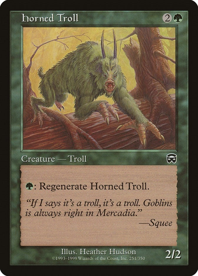 Image for Horned Troll (251) [Mercadian Masques] - Magic: The Gathering