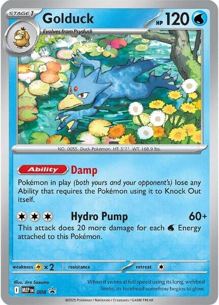 Image for Golduck - 008 (008) [ME: Mega Evolution Promo] - Pokemon