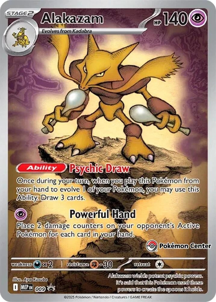 Alakazam - 009 (Pokemon Center Exclusive) (009) [ME: Mega Evolution Promo]