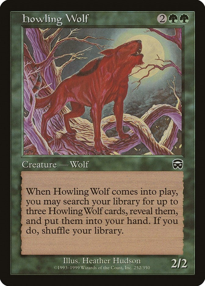 Image for Howling Wolf (252) [Mercadian Masques] - Magic: The Gathering