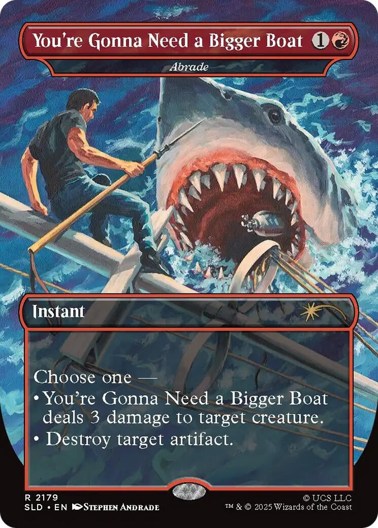 Image for You're Gonna Need a Bigger Boat - Abrade (2179) [Secret Lair Drop Series] - Magic: The Gathering
