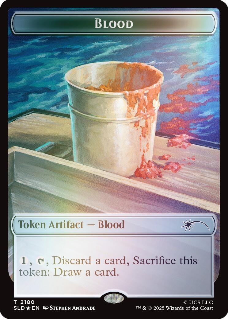 Image for Blood Token (Rainbow Foil) (2180) [Secret Lair Drop Series] - Magic: The Gathering