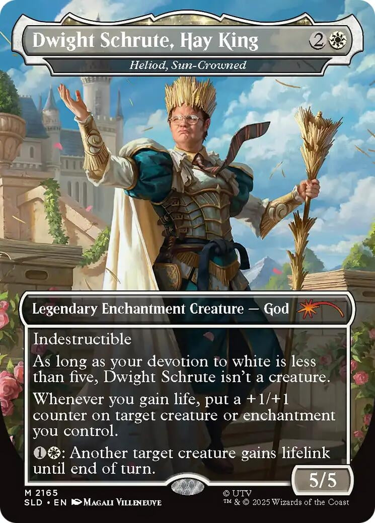 Dwight Schrute, Hay King - Heliod, Sun-Crowned (2165) [Secret Lair Drop Series]