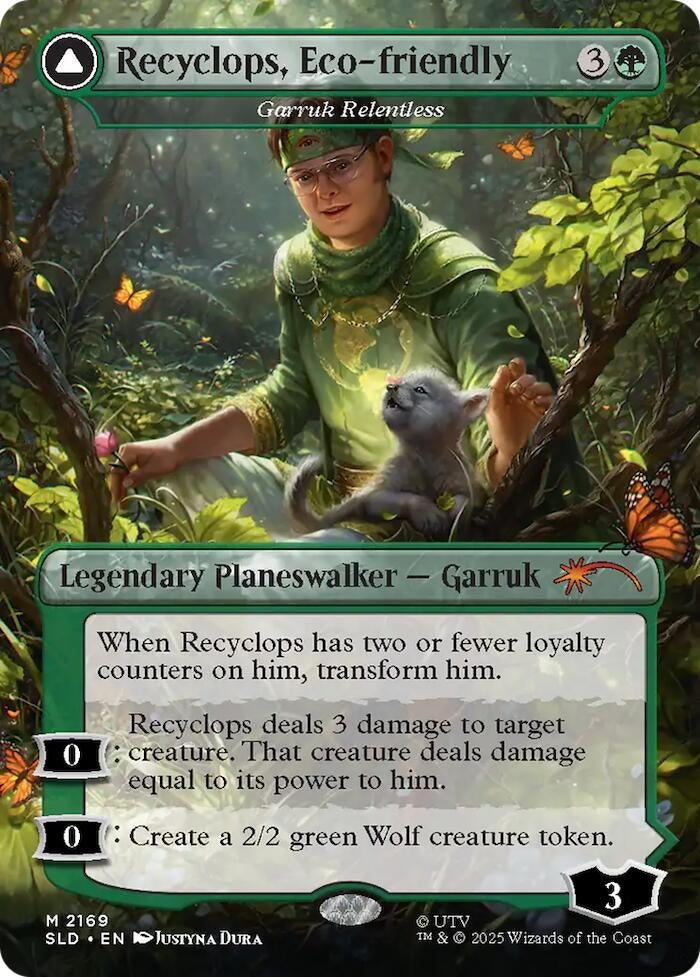 Image for Recyclops, Eco-friendly - Garruk Relentless (2169) [Secret Lair Drop Series] - Magic: The Gathering