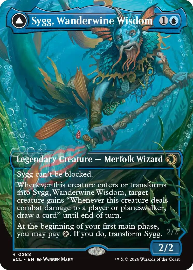 Image for Sygg, Wanderwine Wisdom (Borderless) (288) [Lorwyn Eclipsed] - Magic: The Gathering