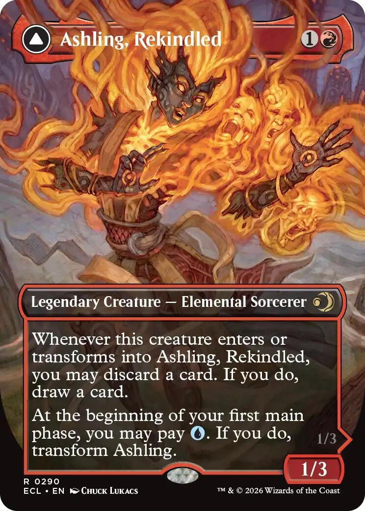 Image for Ashling, Rekindled (Borderless) (290) [Lorwyn Eclipsed] - Magic: The Gathering
