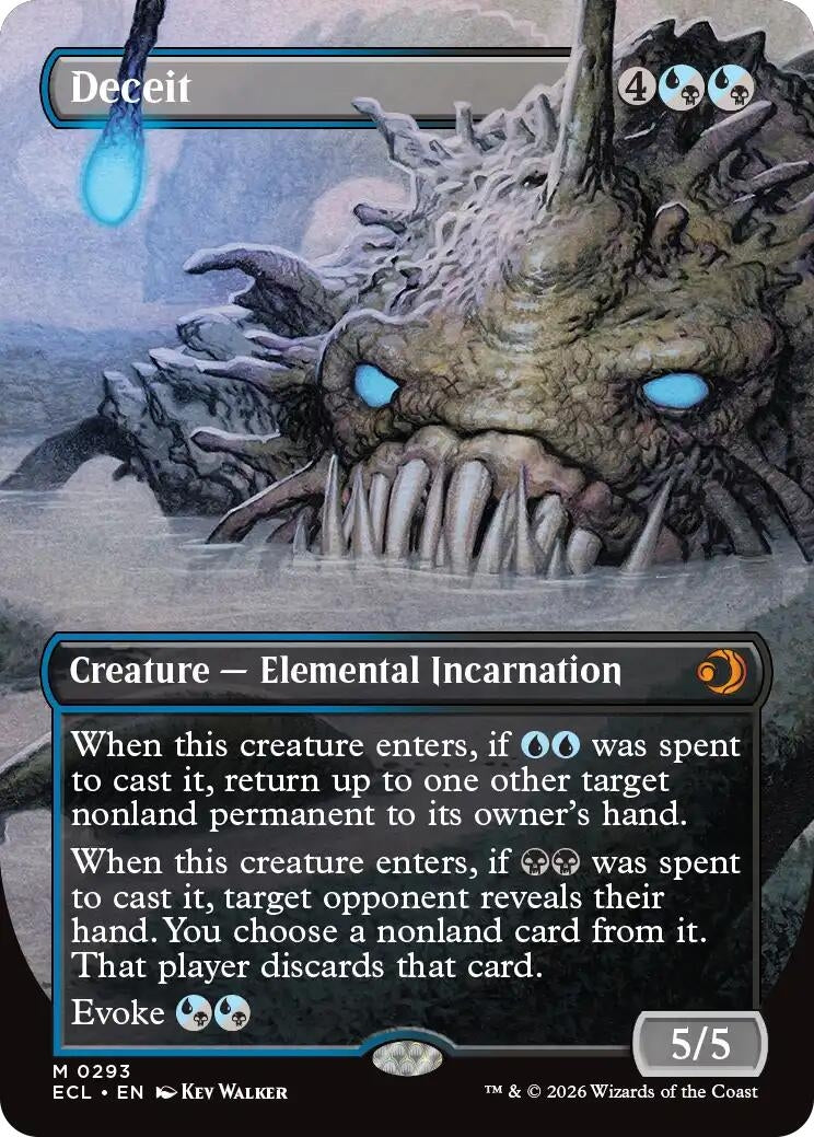 Image for Deceit (Borderless) (293) [Lorwyn Eclipsed] - Magic: The Gathering