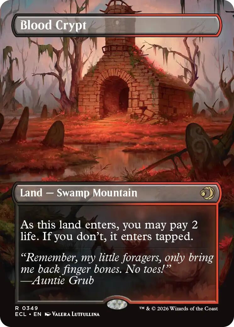 Image for Blood Crypt (Borderless) (349) [Lorwyn Eclipsed] - Magic: The Gathering