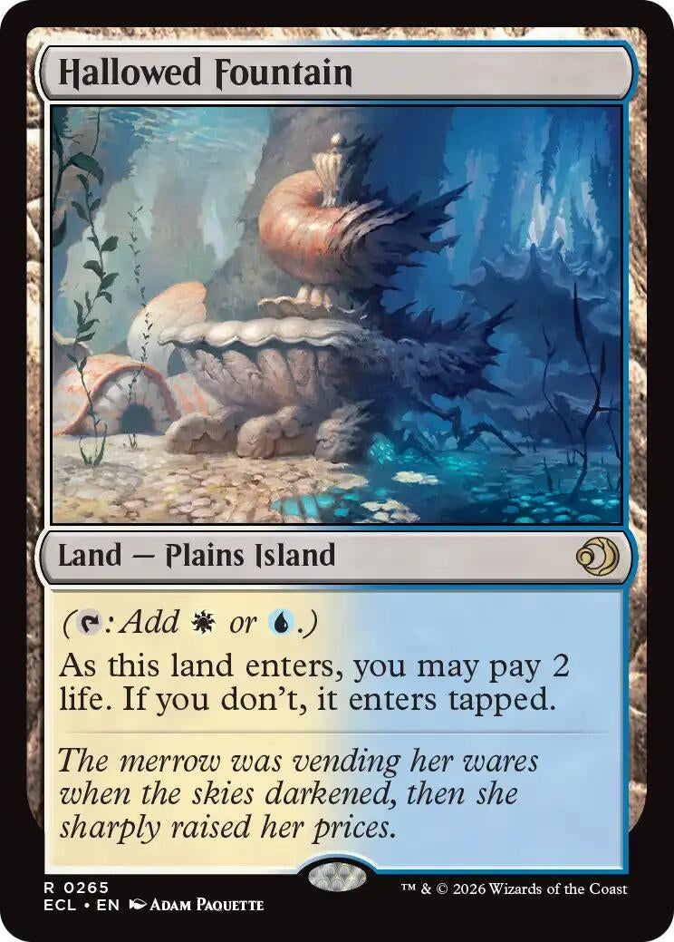 Image for Hallowed Fountain (265) [Lorwyn Eclipsed] - Magic: The Gathering