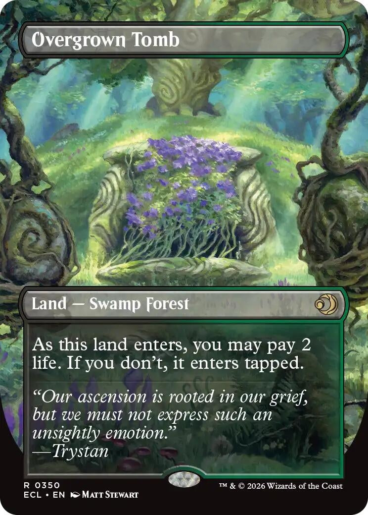Image for Overgrown Tomb (Borderless) (350) [Lorwyn Eclipsed] - Magic: The Gathering