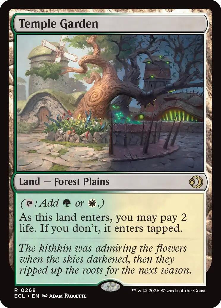 Image for Temple Garden (268) [Lorwyn Eclipsed] - Magic: The Gathering