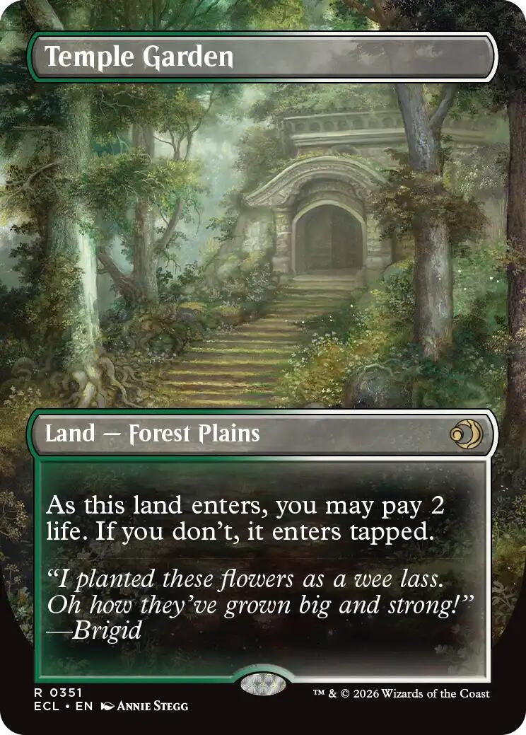 Image for Temple Garden (Borderless) (351) [Lorwyn Eclipsed] - Magic: The Gathering