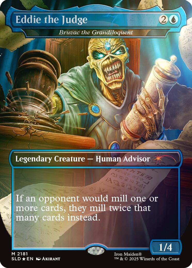 Image for Eddie the Judge - Bruvac the Grandiloquent (Rainbow Foil) (2181) [Secret Lair Drop Series] - Magic: The Gathering