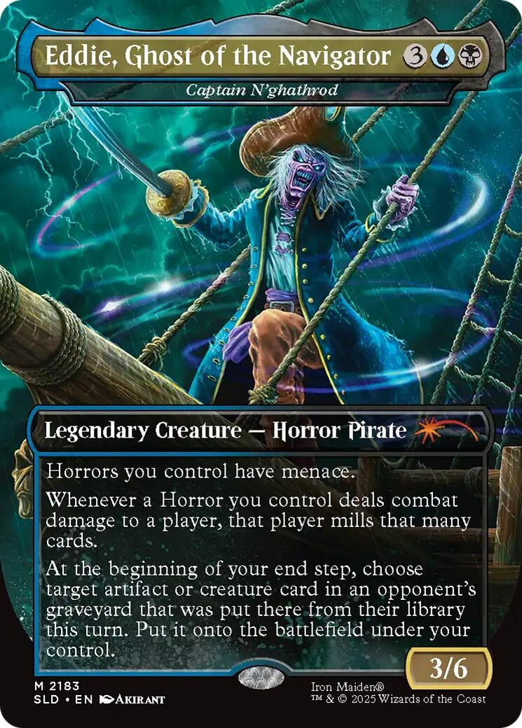 Image for Eddie, Ghost of the Navigator - Captain N'ghathrod (2183) [Secret Lair Drop Series] - Magic: The Gathering