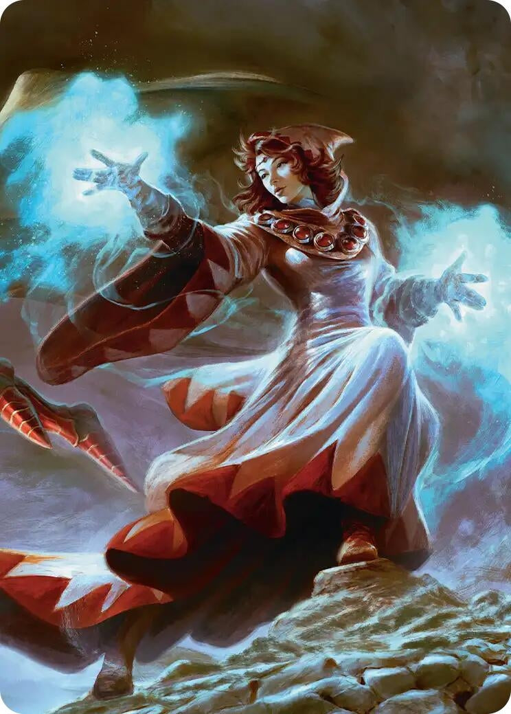 Image for The Destined White Mage Scene Art Card (3) [FINAL FANTASY] - Magic: The Gathering