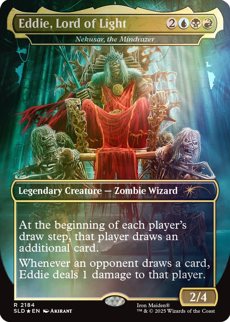 Image for Eddie, Lord of Light - Nekusar, the Mindrazer (Rainbow Foil) (2184) [Secret Lair Drop Series] - Magic: The Gathering