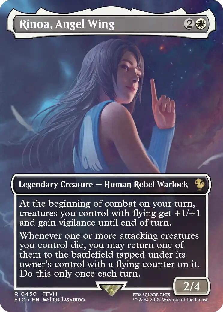 Image for Rinoa, Angel Wing (Borderless) (450) [FINAL FANTASY] - Magic: The Gathering