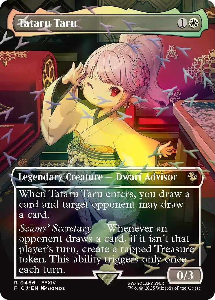 Image for Tataru Taru (Borderless) (Chocobo Track Foil) (466) [FINAL FANTASY] - Magic: The Gathering