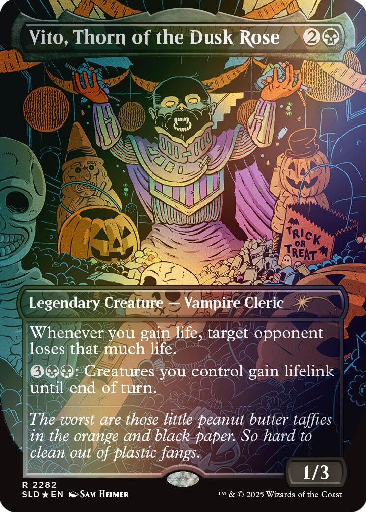 Image for Vito, Thorn of the Dusk Rose (Rainbow Foil) (2282) [Secret Lair Drop Series] - Magic: The Gathering