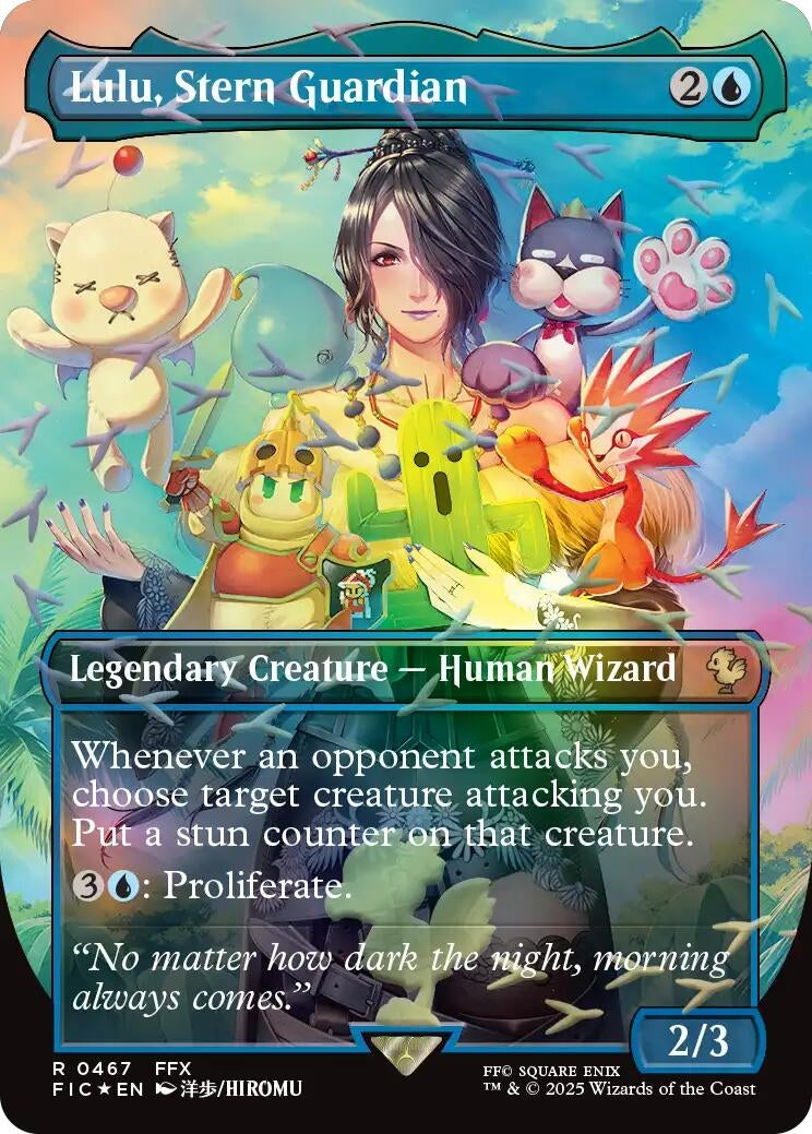 Image for Lulu, Stern Guardian (Borderless) (Chocobo Track Foil) (467) [FINAL FANTASY] - Magic: The Gathering