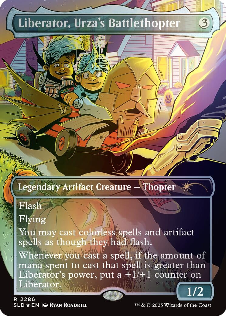 Image for Liberator, Urza's Battlethopter (Rainbow Foil) (2286) [Secret Lair Drop Series] - Magic: The Gathering