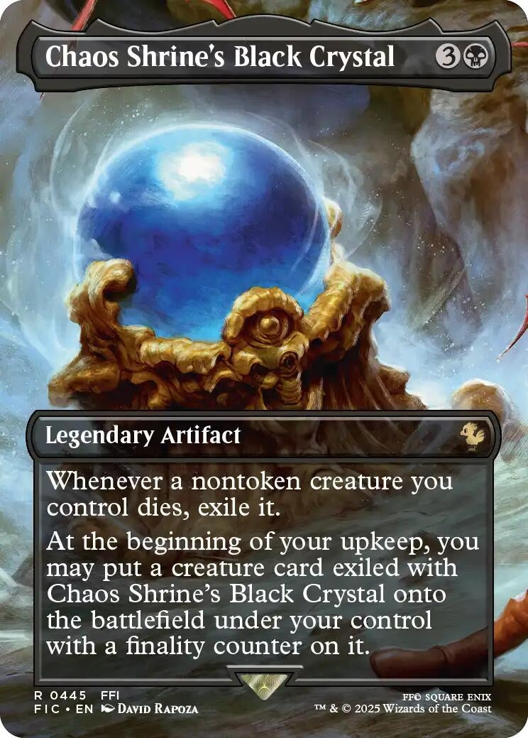 Image for Chaos Shrine's Black Crystal (Borderless) (445) [FINAL FANTASY] - Magic: The Gathering