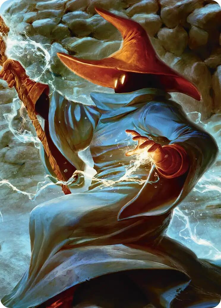 Image for The Destined Black Mage Scene Art Card (6) [FINAL FANTASY] - Magic: The Gathering
