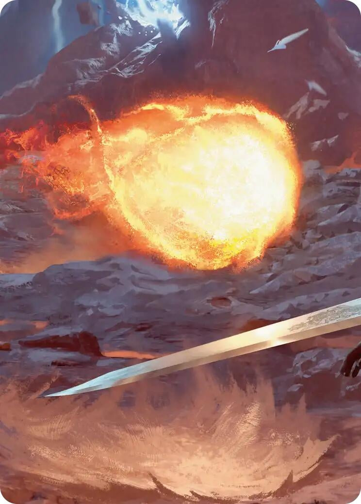 Image for Duelist's Flame Scene Art Card (11) [FINAL FANTASY] - Magic: The Gathering