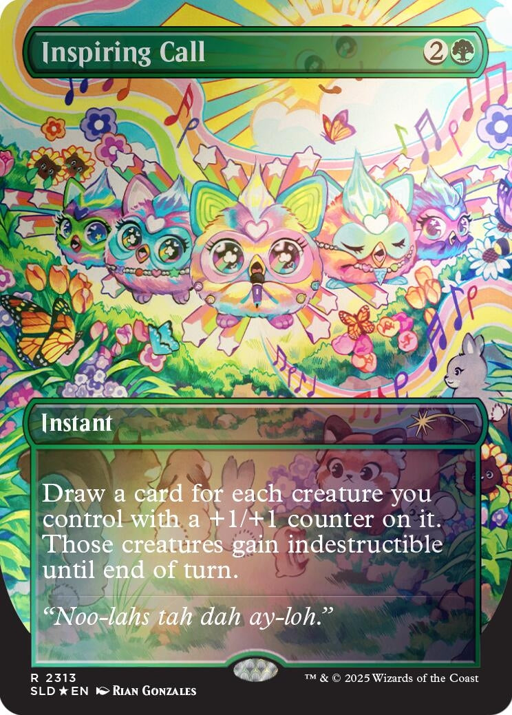 Image for Inspiring Call (Rainbow Foil) (2313) [Secret Lair Drop Series] - Magic: The Gathering