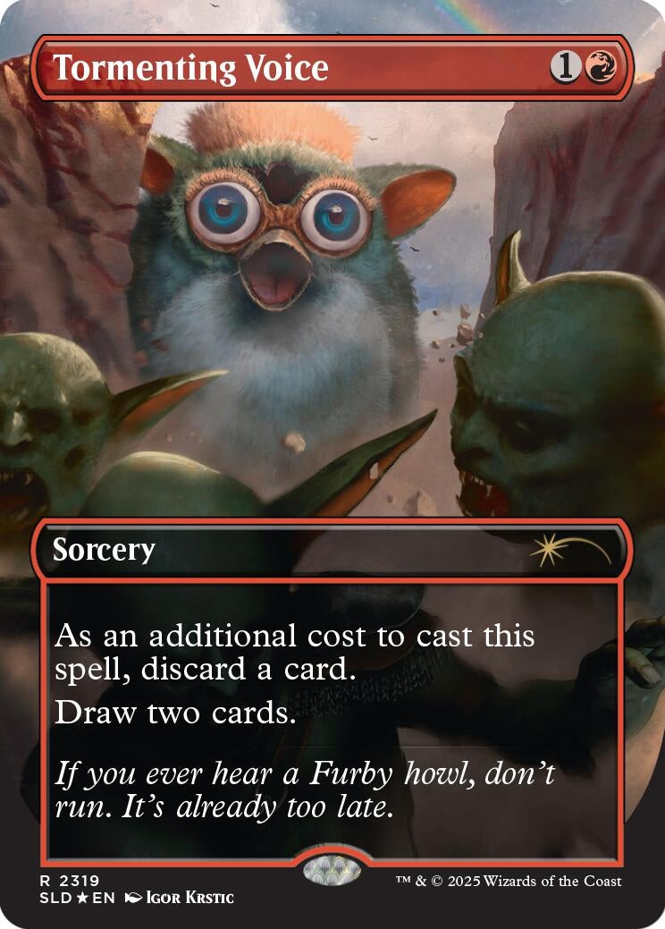 Image for Tormenting Voice (Rainbow Foil) (2319) [Secret Lair Drop Series] - Magic: The Gathering