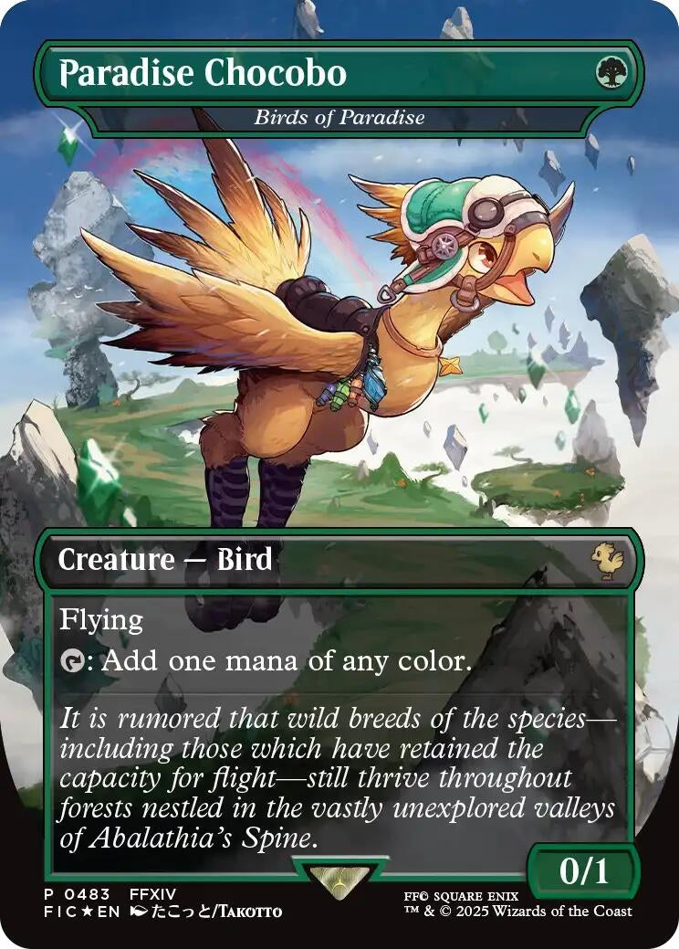 Image for Paradise Chocobo - Birds of Paradise (Borderless) (483) [FINAL FANTASY] - Magic: The Gathering