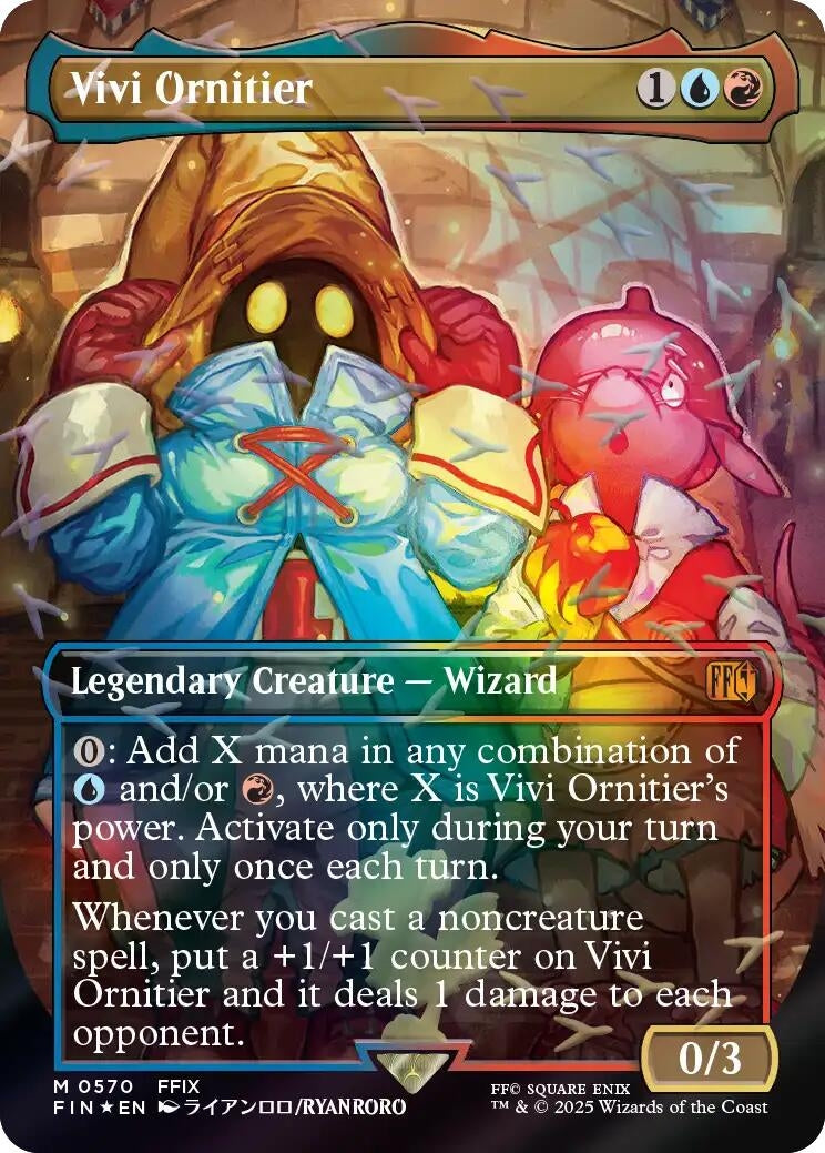 Image for Vivi Ornitier (Borderless) (Chocobo Track Foil) (570) [FINAL FANTASY] - Magic: The Gathering