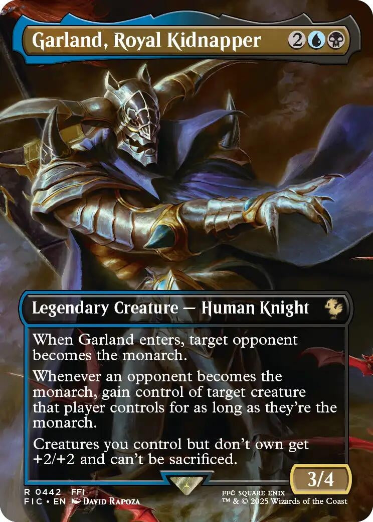 Image for Garland, Royal Kidnapper (Borderless) (442) [FINAL FANTASY] - Magic: The Gathering