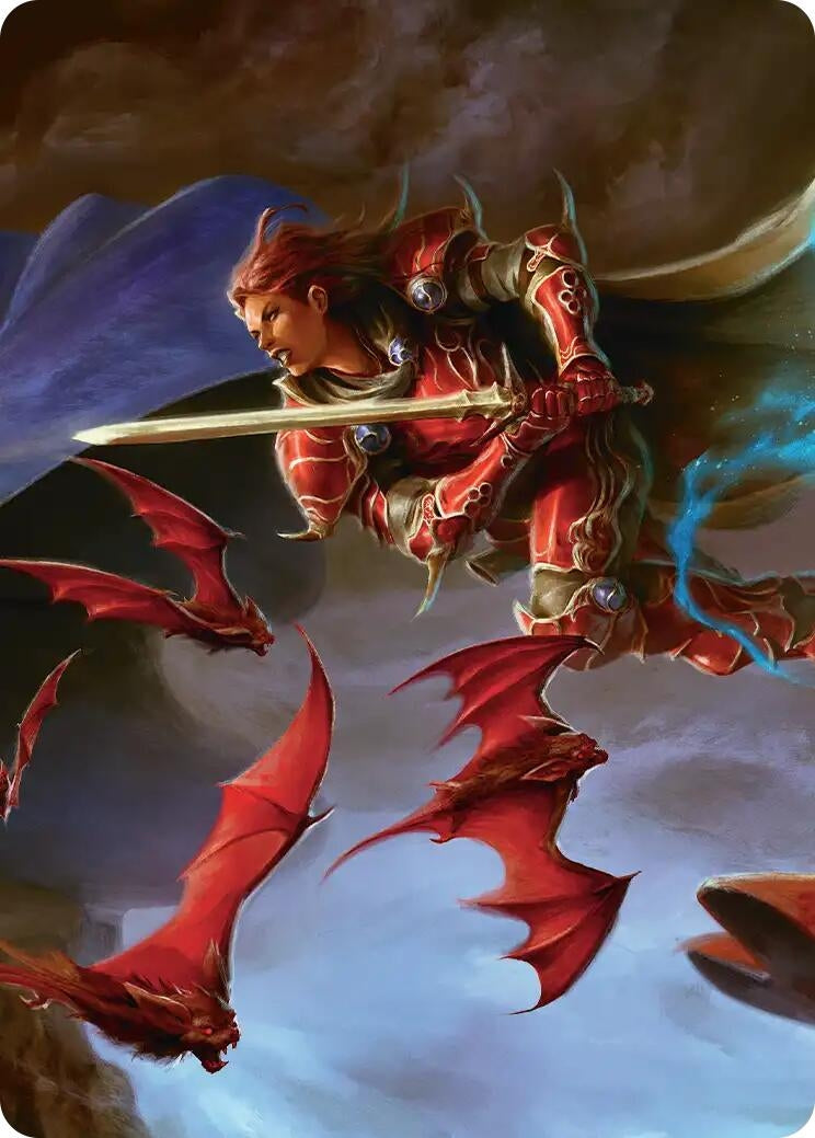 Image for The Destined Warrior Scene Art Card (2) [FINAL FANTASY] - Magic: The Gathering