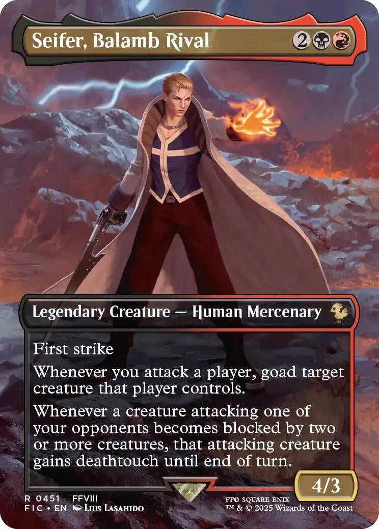 Image for Seifer, Balamb Rival (Borderless) (451) [FINAL FANTASY] - Magic: The Gathering