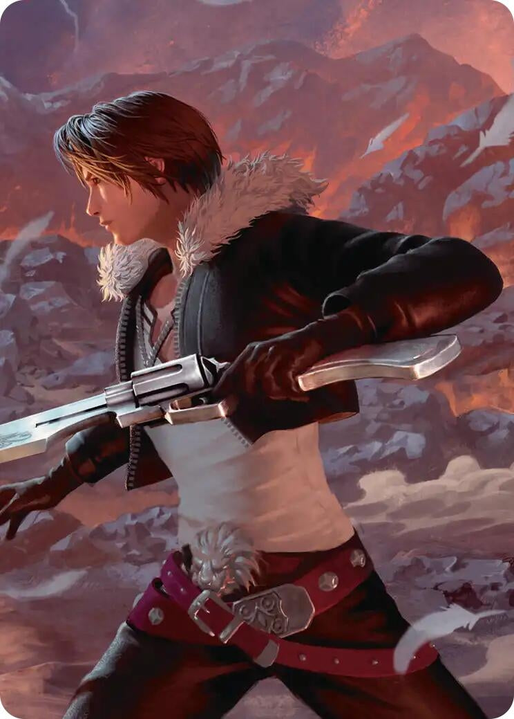 Image for Squall, Gunblade Duelist Scene Art Card (12) [FINAL FANTASY] - Magic: The Gathering