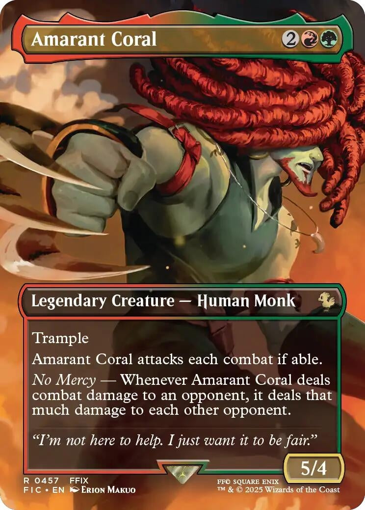 Image for Amarant Coral (Borderless) (457) [FINAL FANTASY] - Magic: The Gathering