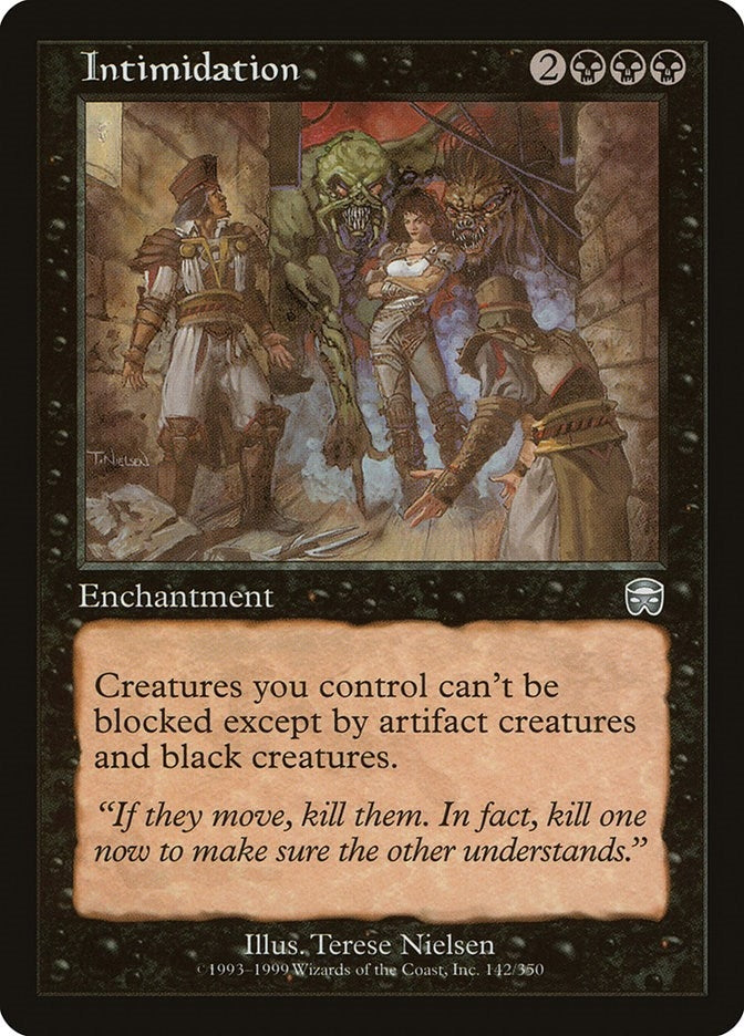 Image for Intimidation (142) [Mercadian Masques] - Magic: The Gathering