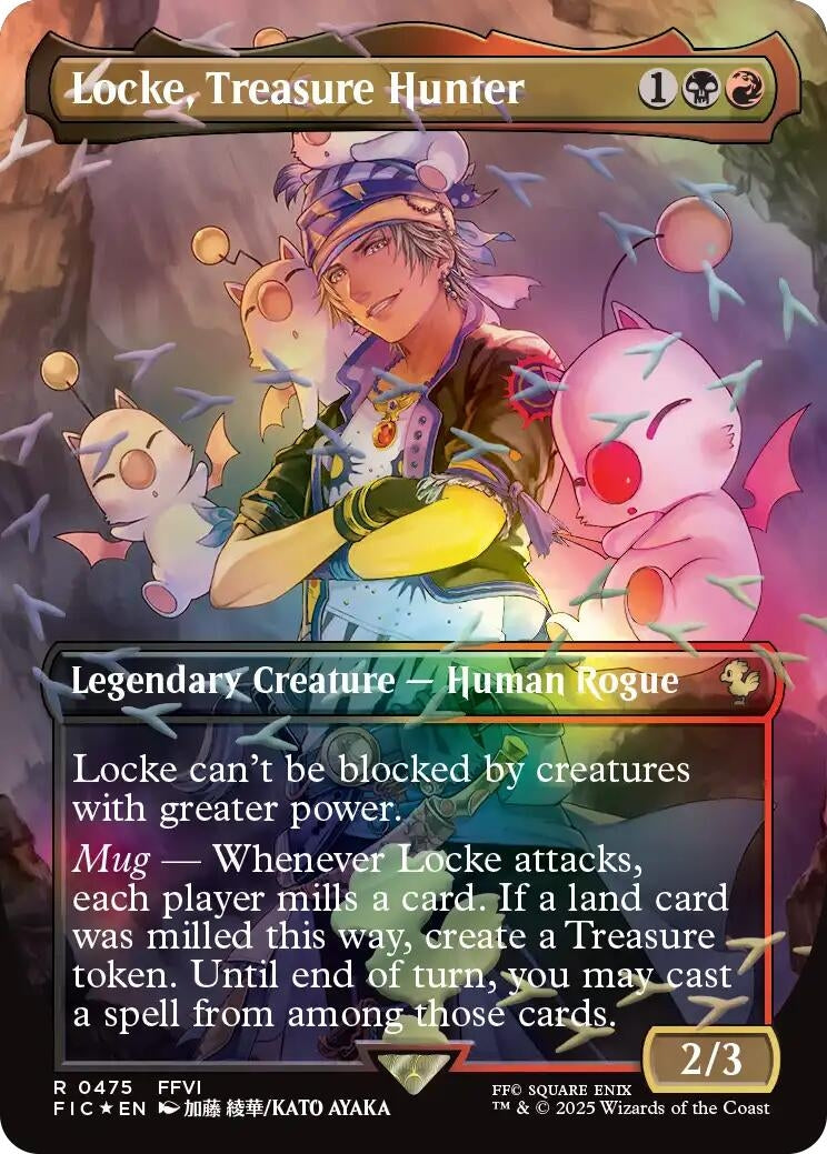 Image for Locke, Treasure Hunter (Borderless) (Chocobo Track Foil) (475) [FINAL FANTASY] - Magic: The Gathering
