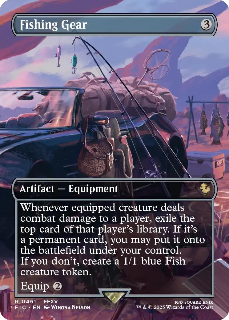 Image for Fishing Gear (Borderless) (461) [FINAL FANTASY] - Magic: The Gathering