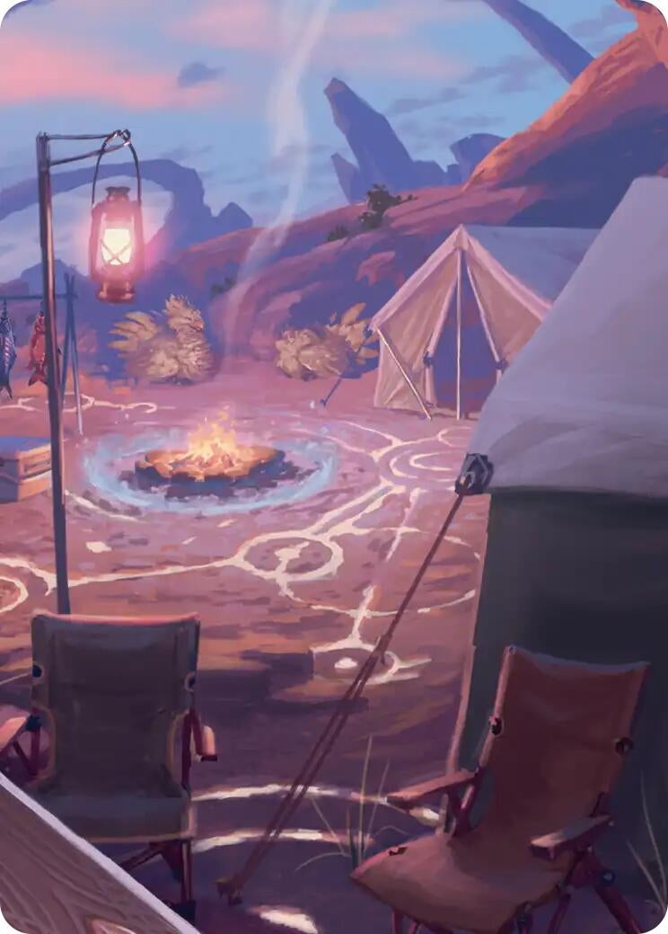 Image for Chocobo Camp Scene Art Card (21) [FINAL FANTASY] - Magic: The Gathering