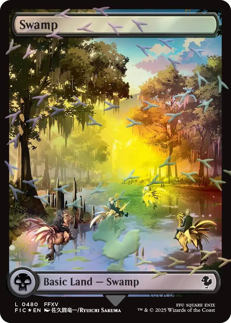Image for Swamp (Chocobo Track Foil) (480) [FINAL FANTASY] - Magic: The Gathering