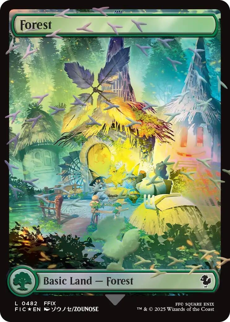 Image for Forest (Chocobo Track Foil) (482) [FINAL FANTASY] - Magic: The Gathering