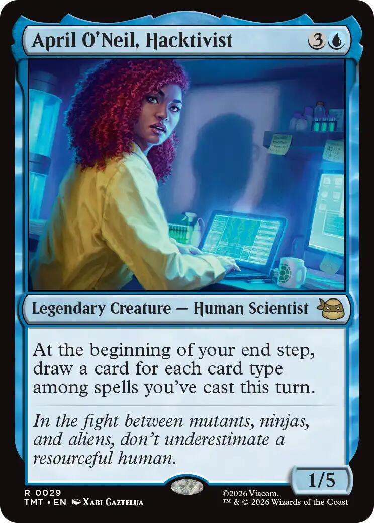 Image for April O'Neil, Hacktivist (29) [Teenage Mutant Ninja Turtles] - Magic: The Gathering