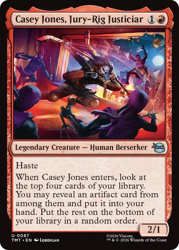 Image for Casey Jones, Jury-Rig Justiciar (87) [Teenage Mutant Ninja Turtles] - Magic: The Gathering
